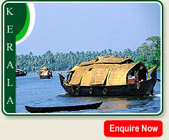 Houseboats on the Backwaters of Alleppey in Kerala