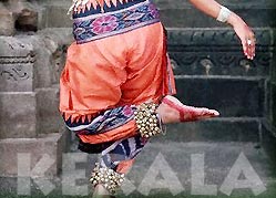 Performing Indian Classical Dancer 